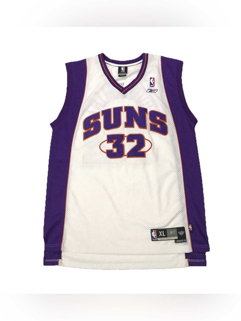 Vintage Reebok Phoenix Suns Amare Stoudemire Jersey Mens XL White 32 Stitched